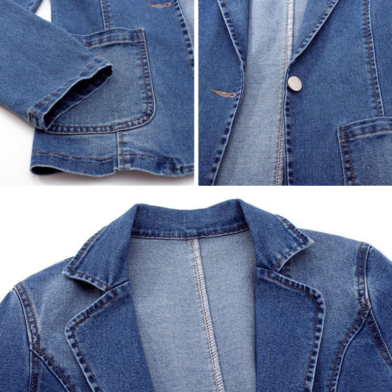 Berta | Klassischer Denim-Blazer für Damen