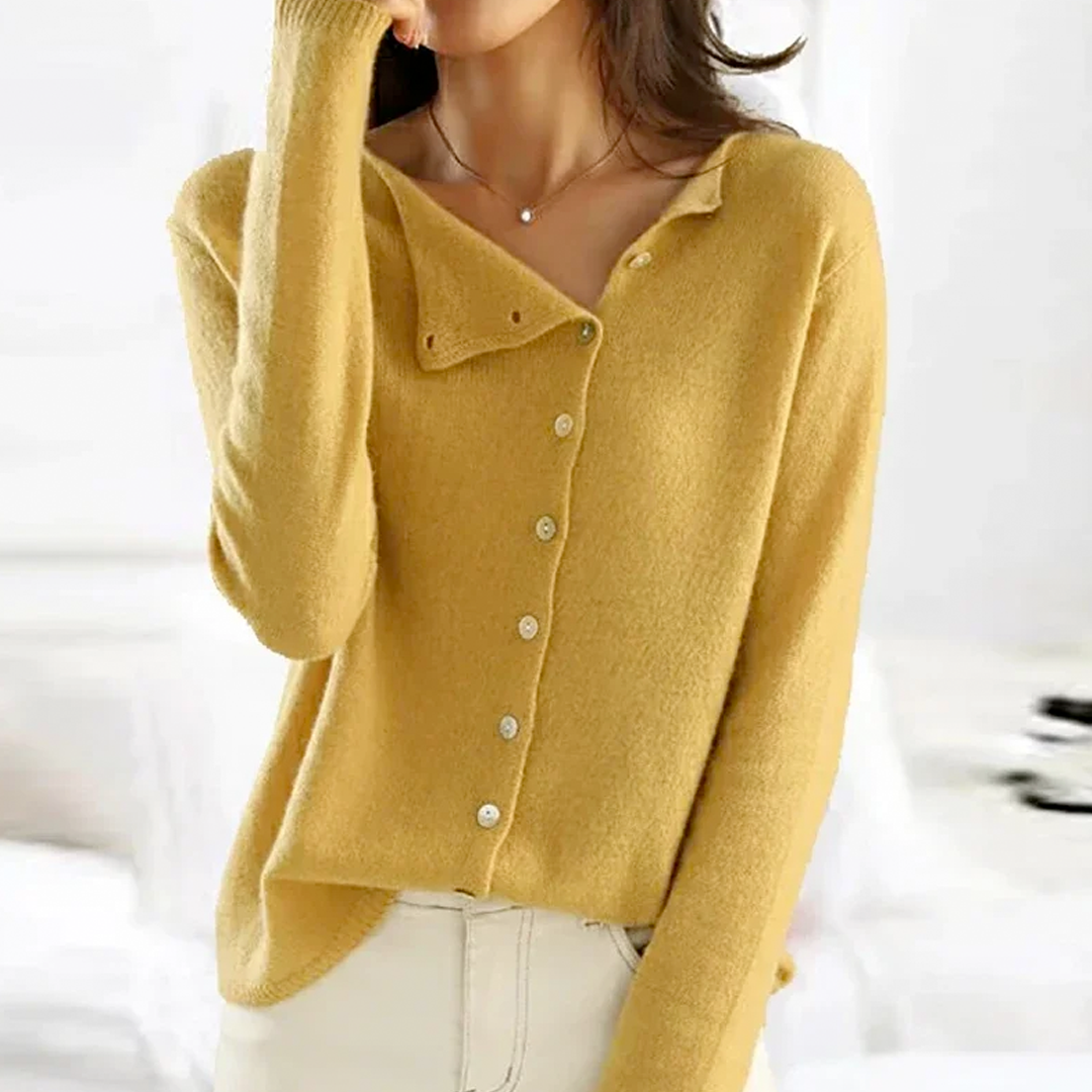 Bianca | Knopf-Strickpullover für Damen