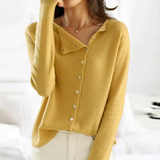 Bianca | Knopf-Strickpullover für Damen